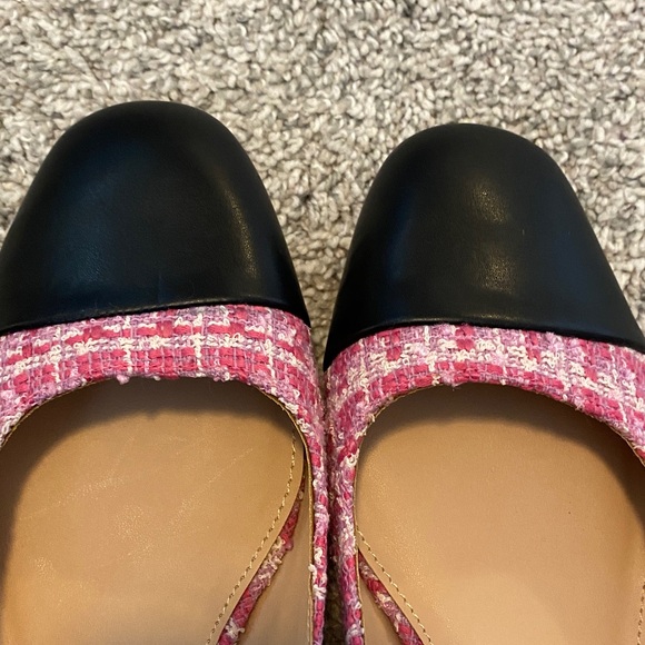 NWOT a new day Chic Pink and Black Women's Flats size 8 1/2 - Picture 6 of 6